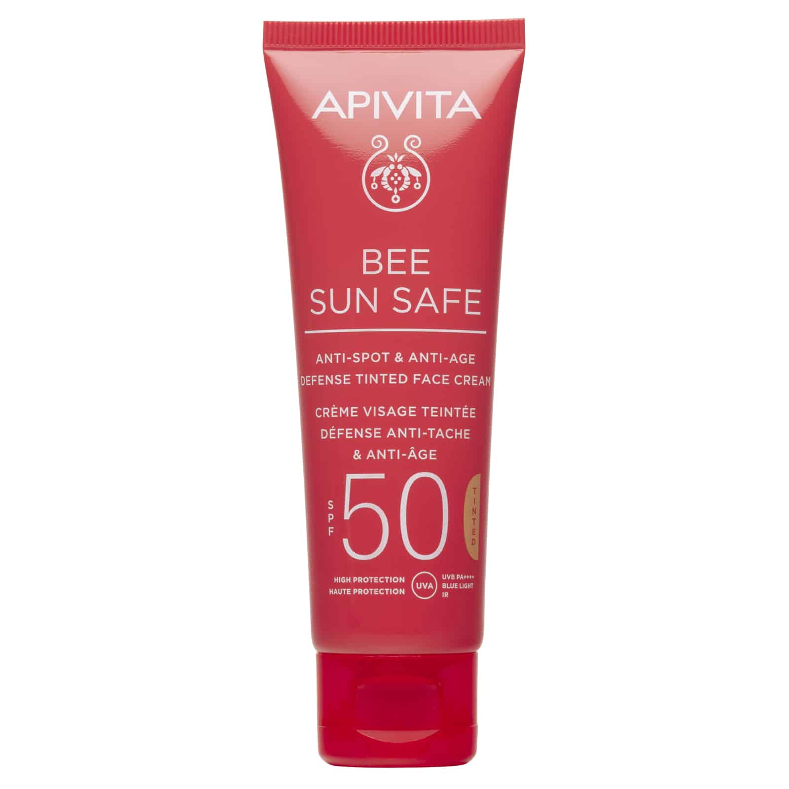 APIVITA - BEE SUN SAFE Κρέμα Προσώπου κατά των πανάδων & των ρυτίδων με χρώμα SPF50 - 50ml